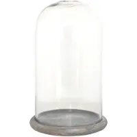 Clayre Eef Cloche en verre 6GL3536 Transparent 17x29 cm