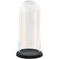 Clayre Eef Cloche en verre 6GL3472 Transparent 17x26 cm