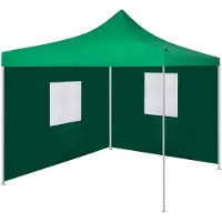 vidaXL Tente pliante à 2 parois 3 x 3 m Vert