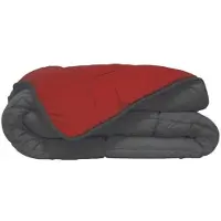 Poyet Motte HUDSON Light duvetn de microfibre 200g / m 220x240cm gris et rouge