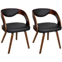 vidaXL Chaise de salle à manger 2 pcs. Marron similicuir