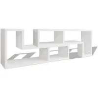 vidaXL Armoire TV double en L blanc