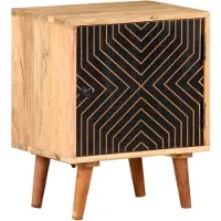 vidaXL Table de chevet 40x30x50 cm Bois d'acacia massif