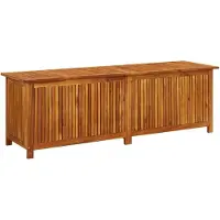 vidaXL Coffre de jardin "Pelm" en bois massif d'acacia huilé. Dimensions (L/H/P) 175x58x50 cm