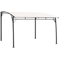 vidaXL Protection solaire de jardin 3x3x2,55 m blanc crème