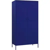 vidaXL -Kledingkast-90x50x180-cm-staal-marineblauw