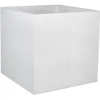 Eda Grand Pot de Plante EDA Blanc en Plastique - 49,5 cm Carré