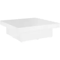vidaXL Table basse blanche 90x90x28 cm Bois composite