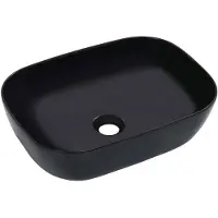 vidaXL Lavabo 45,5 x 32 x 13 cm Céramique noire