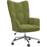 vidaXL Fauteuil relax vert clair velours