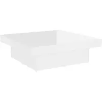 vidaXL Table basse blanc brillant 90x90x28 cm Bois composite