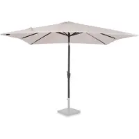Vonroc Premium Parasol à manche Rosolina 280x280cm - Housse de protection incluse - Parasol carré - Inclinable - Toile résistante aux UV - Beige