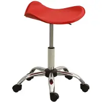 vidaXL Chaise de bureau rouge en similicuir