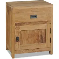 vidaXL Table de chevet teck massif 40x30x50 cm