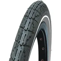 Dutchperfect Pneu Néerlandais parfait 20 x 1,75 47-406 Noir anti-fuite avec reflet