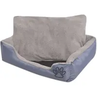 vidaXL Lit pour chien avec coussin rembourré taille XXL Gris