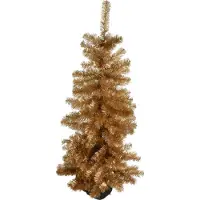 Koopman Arbre de table de Noël Doré Électroplaqué 120 cm
