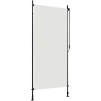 vidaXL Store à rouleau pour l'extérieur 100x270 cm Crème