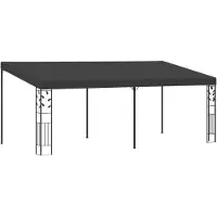 vidaXL pavillon mural 6x3x,5 m gris anthracite