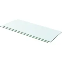 vidaXL Panneaux d'étagère 2 pcs Verre Transparent 60x20 cm