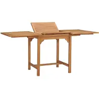 vidaXL Table de jardin extensible (110-160)x80x75 cm bois massif teck