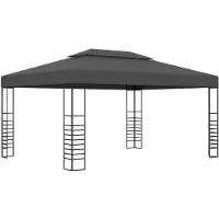 vidaXL Tonnelle 3x4 m Anthracite