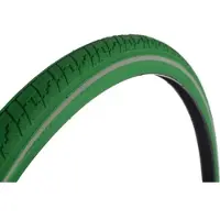 Dutch Perfect Pneu 28 x 2,00" / 50-622 mm avec protection anti-crevaison - Vert avec bande réfléchissante