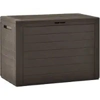 vidaXL Coffre de jardin brun 78x44x55 cm