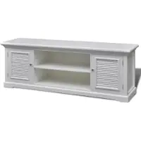vidaXL Armoire TV Blanc Bois