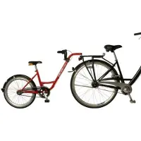 Roland Trailer add + bike rouge, 20", avec moyeu à vitesses intégrées 3 vitesses