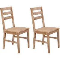 vidaXL Chaises de salle à manger 2 pcs. Bois massif acacia