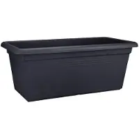 Elho Pot de Fleurs en Plastique Noir Elho - Solution de Jardinage Élégante