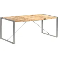 vidaXL Table de salle à manger 180x90x75 cm Bois massif de manguier rugueux