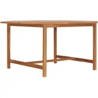 vidaXL Table de jardin 150x150x75 cm teck massif