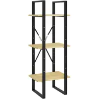 vidaXL Bibliothèque à 3 niveaux 40x30x105 cm Bois de pin massif