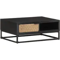 vidaXL Table basse 90x60x35 cm manguier massif