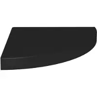 vidaXL Étagère d'angle flottante noir 35x35x3,8 cm MDF