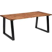 vidaXL Table de salle à manger en bois massif d'acacia 180 x 90 cm