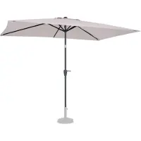 Vonroc Parasol Rapallo 200x300cm - Parasol rectangulaire Premium | Beige