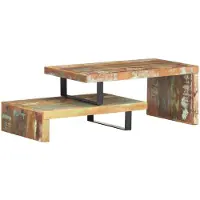 vidaXL Ensemble de 2 tables basses en bois massif recyclé