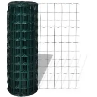 vidaXL Clôture de jardin grillagée 25x1,2m grillage métallique