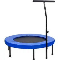 vidaXL Trampoline de fitness avec poignée et coussin de sécurité 102 cm