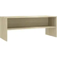 vidaXL Armoire TV Chêne Sonoma 100x40x40 cm Matériau dérivé du bois