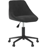 vidaXL Chaise de salle à manger pivotante noir velours