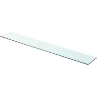 vidaXL Panneau d’étagère Verre transparent 90 x 12 cm