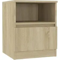 vidaXL Table de chevet chêne sonoma 40x40x50 cm bois d'ingénierie