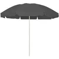 vidaXL Parasol de plage anthracite 240 cm
