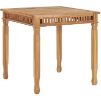 vidaXL Table de jardin à manger 80x80x80 cm en teck massif