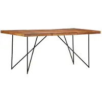 vidaXL Table de salle à manger 180 x 90 x 76 cm en bois massif d'acacia