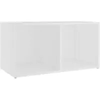 vidaXL Armoire TV blanche 72x35x36,5 cm Bois composite